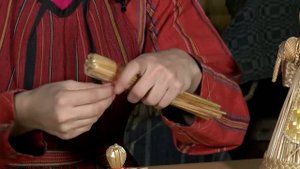 Удмуртская игровая кукла из соломы «Стригушка»