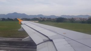 Scoot Tigerair Airbus A320-200 9V-TAV taxi & take off Ipoh, Perak Airport to Singapore