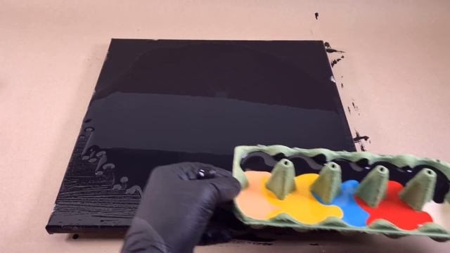 Egg carton - liquid art you should see!!! - Fluid abstract painting by tiktus смотреть онлайн