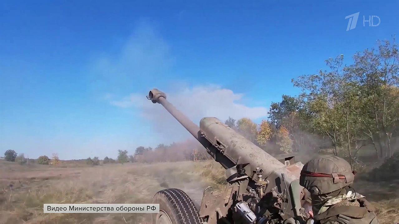 Российские военные уничтожают огневые точки украинских националистов