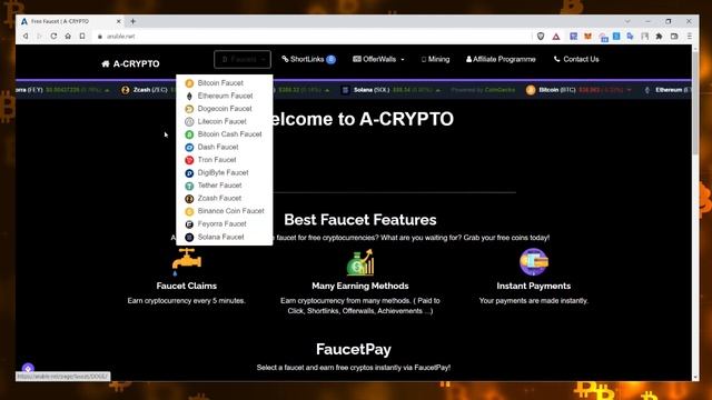 Крипто ХАБ для сотен кранов - FaucetPay. Добыча крипты без вложений! смотреть онлайн