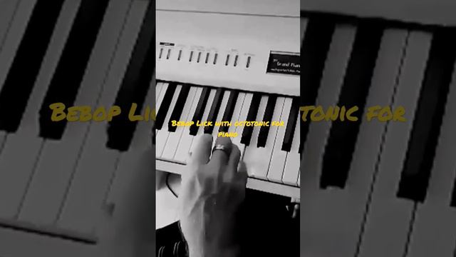 II-V-I octotonic bebop lick for jazz piano #jazzpiano #barryharris #jonnreynasolopiano #budpowell