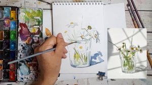 Акварель|Техника многослойной акварели|6 шагов рисования.