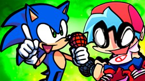 Ёжик СОНИК против Бойфренда во Friday Night Funkin vs Sonic Rush Mod