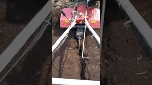 фрезировка огорода мотоблок Brait 135 на второй передаче