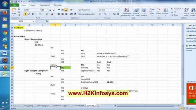 Selenium Tutorial For Beginner | XPath tutorial | Selenium Webdriver Training Videos | H2kinfosys