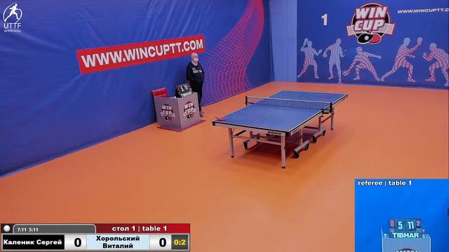 Каленик Сергей 1-3 Хорольский Виталий Турнир  Восток 4  WINCUP  11.02.22 Прямая трансляция Зал 1