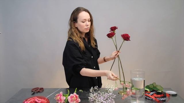Букет на 14 февраля// День Святого Валентина // флористика