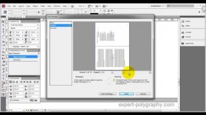 Раскладка брошюры в индизайне