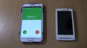 Samsung Galaxy Note 2 incoming call via Fake call+Sony Xperia X10 Incoming call
