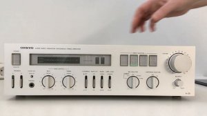 Onkyo A-35 Amplifier (1982) -  Function demo