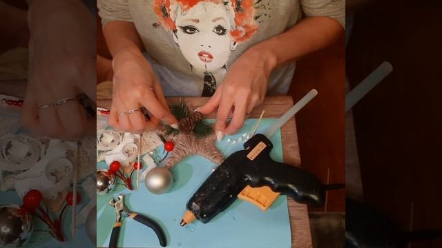 Новогодний декор #новогодниеукрашения #hand made