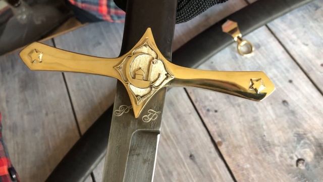 ЭХ КАК ЖАЛКО ОТДАВАТЬ! МЕЧ ПРОРОКА (копия) ручная работа из дамасской стали смотреть онлайн