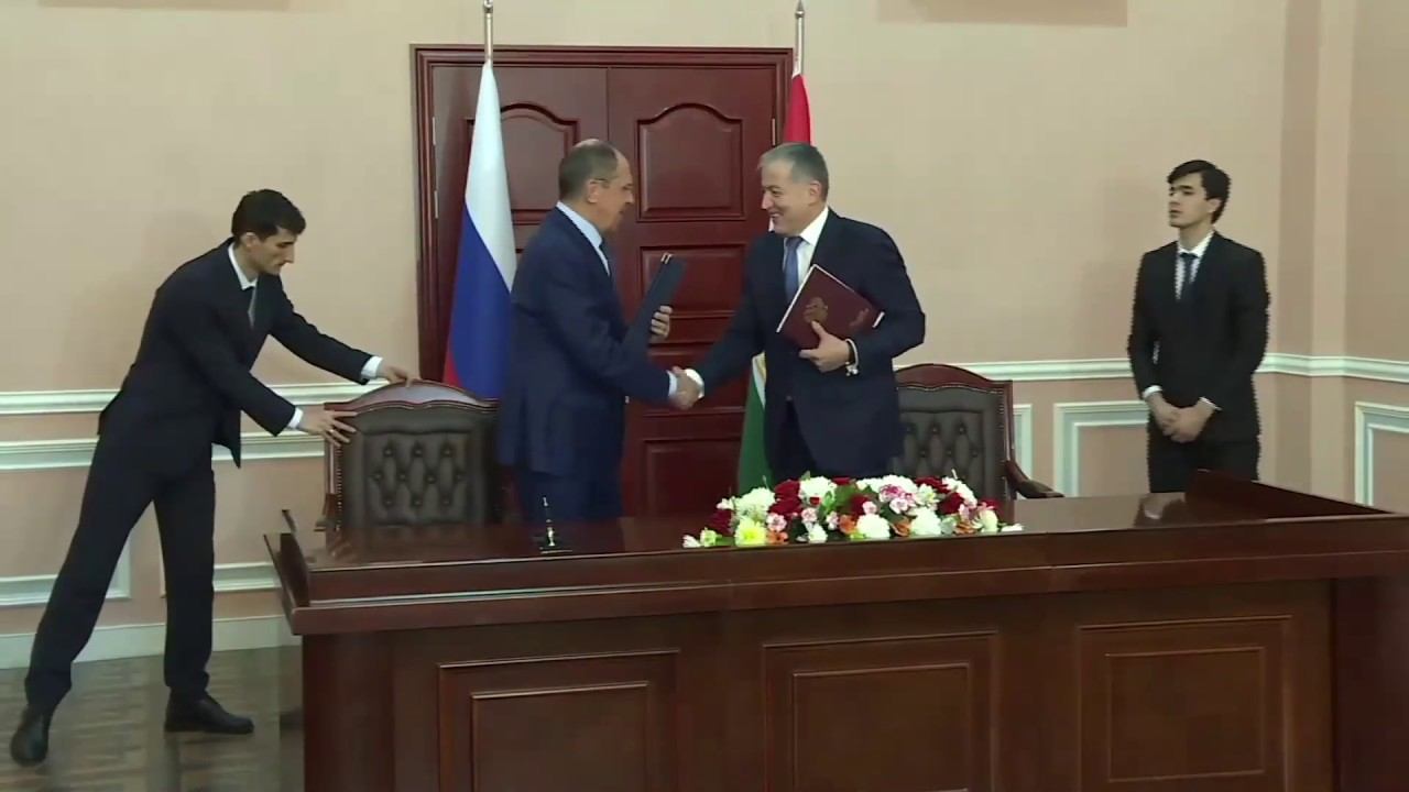 Подписание Программы сотрудничества между Министерствами иностранных дел РФ и Таджикистана