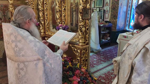Преображение.Благословение винограда и яблок.Томашовка.Монастырь.19.08.2024