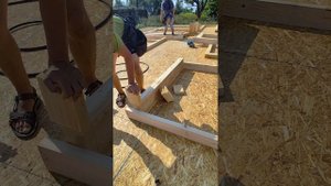 Дом 119м². Сборка проемов.