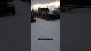 Бернаут на самодєльном квадроцикле. Запуск мотора рукой)