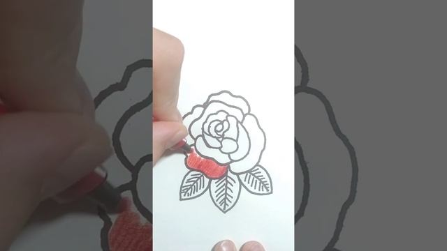 Как нарисовать розу смотреть онлайн