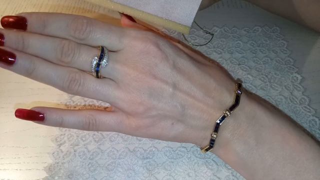 Сапфиры в лимонном золоте 750. смотреть онлайн