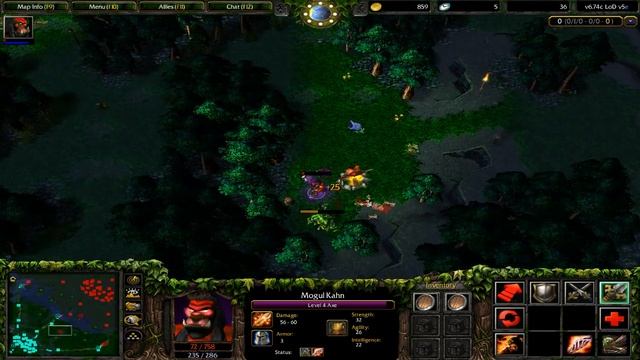 Let's play Dota (Warcraft 3 FT) camera mod смотреть онлайн