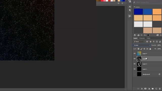 Tutorial Photoshop 9: How To make Realistic Starfield in PhotoShop