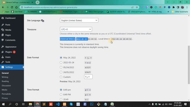 WordPress change date format || WordPress time zone settings || WordPress date format function