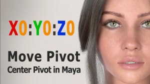 Move Pivot. Center Pivot in Maya. 0:0:0. Перемещаем опорный центр в координаты 0:0:0