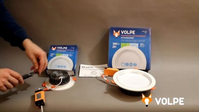 Встраиваемые светодиодные светильники Volpe ULM-Q235 от ВамСвет.Ру