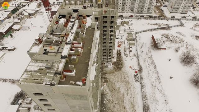 ЖК Медовый. Аэросъемка февраль 2018г. смотреть онлайн