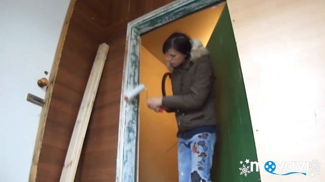 DIY дверь экономно, изменила страшную дверь сама. смотреть онлайн