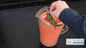 Recept bruisende grapefruit Mocktail met rozemarijn | Hoe maak je een mocktail | By Andrea Janssen