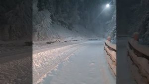 Автобус застрял в снегу