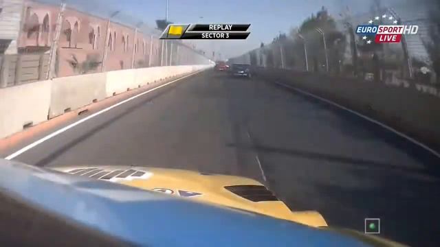 WTCC 2015 Марокко. Козловский врезается в Хаффа смотреть онлайн