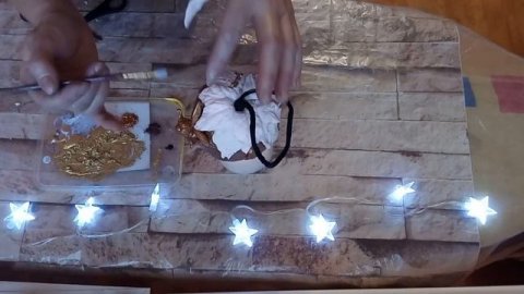 Шикарные ёлочные шары из туалетной бумаги/поделки/переделки/новогоднийдекор/ручнаяработа/