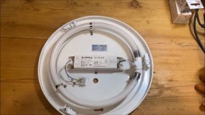 Ремонт люминесцентных светильников Opple с круговыми лампами своими руками