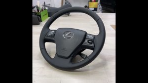 Lexus RX 350, 2011 года - перетяжка в натуральную кожу Nappa, установка обогрева руля