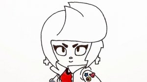 Как нарисовать Биби из бравл старс