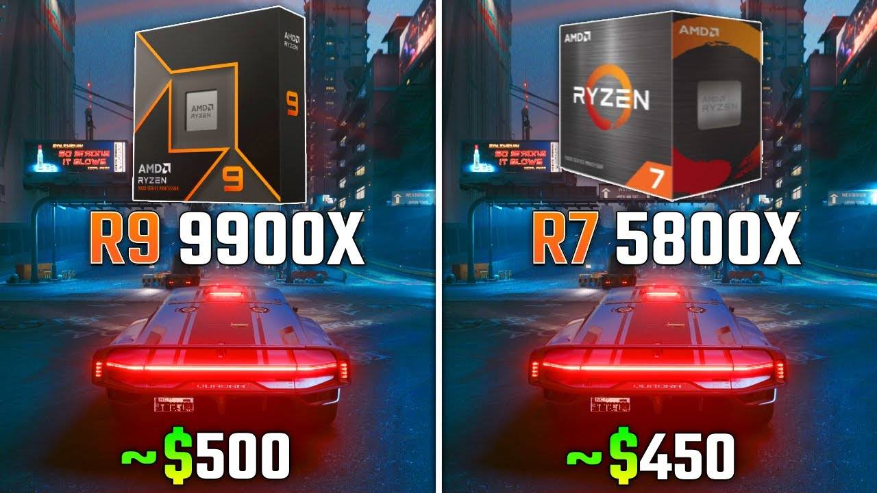 Ryzen 9 9900X и Ryzen 7 5800X - Сравнительное тестирование в 6 играх | 2160p (4K) смотреть онлайн