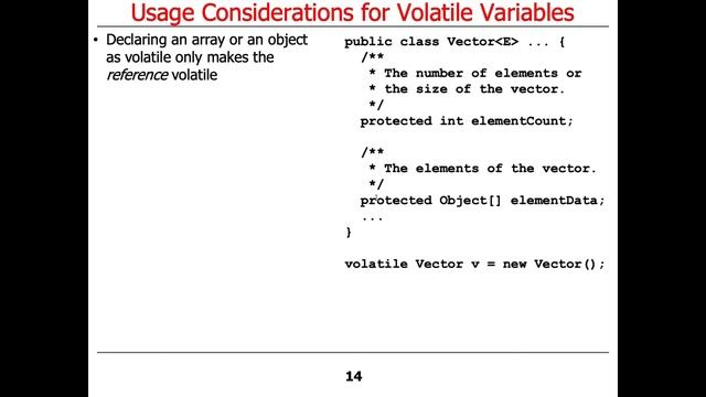 Java Volatile Variables: Usage Considerations смотреть онлайн