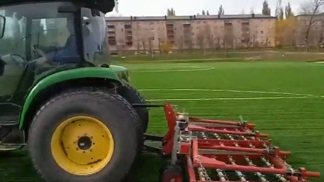 Замена искусственного покрытия футбольного поля для ФК «Авангард» г. Курск смотреть онлайн