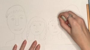 Портрет семьи. Как рисовать в детском саду семейный портрет? Акварель и восковые мелки.