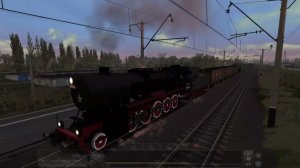 Train Simulator classic Новомосковск паровоз ТЭ-3644 со спецпоездом