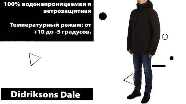 Куртка мужская непромокаемая демисезонная Швеция Didriksons Dale смотреть онлайн