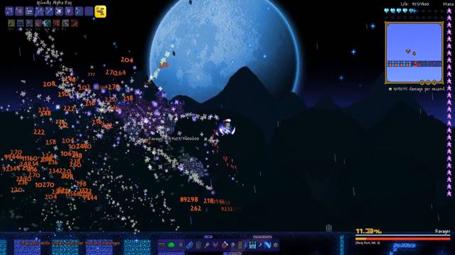 Terraria Crazy Buffed Up Alpha Ray vs Calamity Boss Rush смотреть онлайн