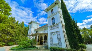 Крым поселок САНАТОРНОЕ / Санаторий МЕЛЛАС / Красивейший парк и достопримечательности 19 века.