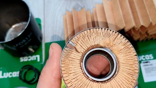 Распил масляного фильтра LUCAS LFOS126 смотреть онлайн