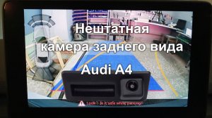 Audi A4. Дооборудование камерой заднего вида.