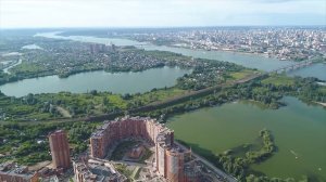Новосибирск с квадрокоптера, Левый берег
