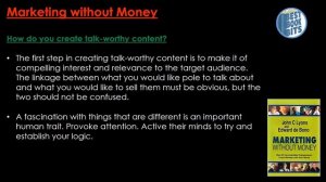 Marketing Without Money | Edward de Bono and John C. Lyons | Book Summary