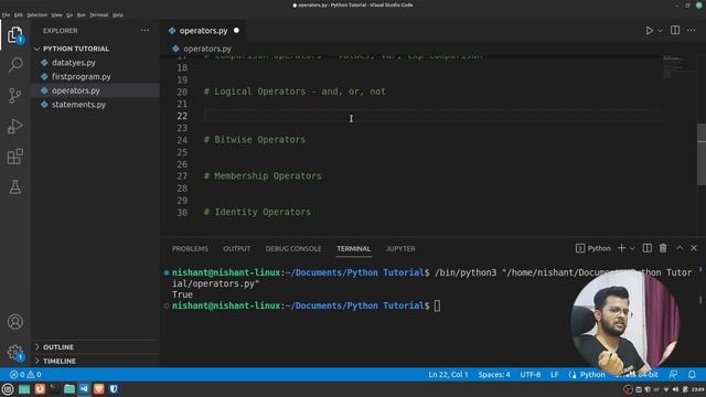 Python Tutorial For Beginners (Free Course) | Operators in Python | #5 | Entri Elevate Hindi